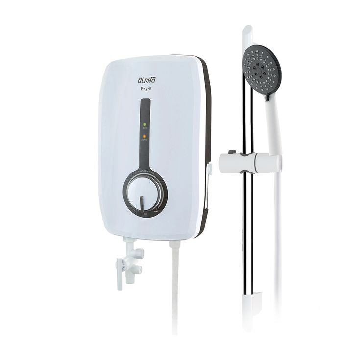 Alpha EZY-E IVORY WHITE Home Shower Double Relay ELSD Auto Test White