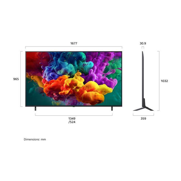 LG 75QNED86BSA 75" QNED evo AI Mini LED QNED86 4K Smart TV 2026