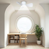 Alpha Alkova MILI-3B/33 LED HG MATT WHITE Ceiling Fan 33" 3 Blades Matt White