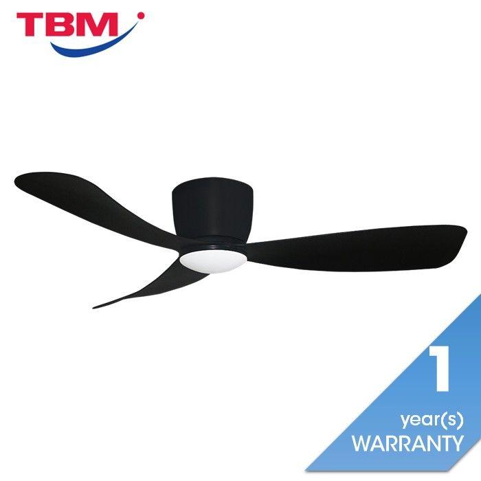 Alpha Alkova MILI-3B/52 LED HG MATT BLACK Ceiling Fan 52" 3 Blades Matt Black
