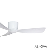 Alpha Alkova MILI-3B/52 LED HG MATT WHITE Ceiling Fan 52" 3 Blades Matt White