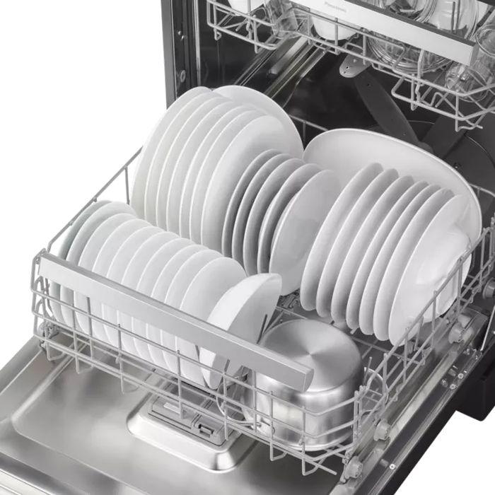 Panasonic NP-FMK16XEMY Free-Standing Dishwasher 60cm 15 Place Settings With Nanoex Black Finishing