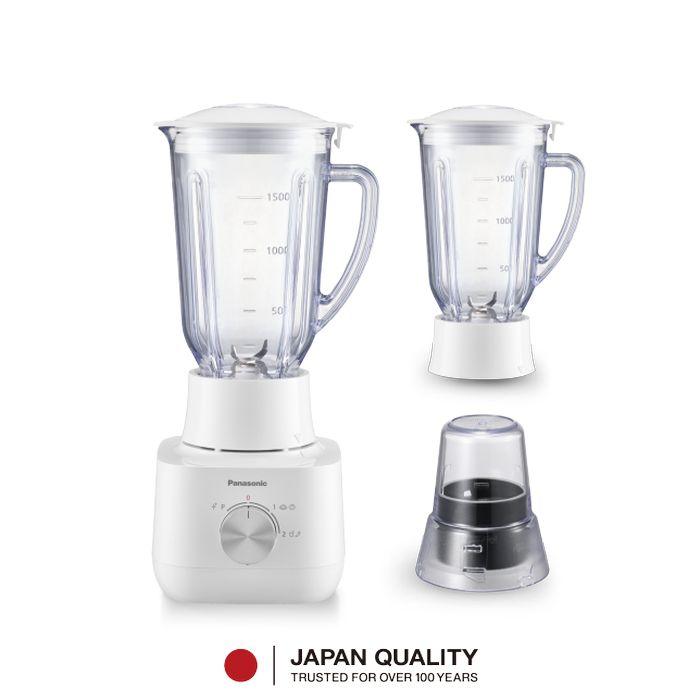 Panasonic MX-EP5172WSK 1.5L Blender Twin Jar Wet & Dry Mil Stainless Steel Blades White