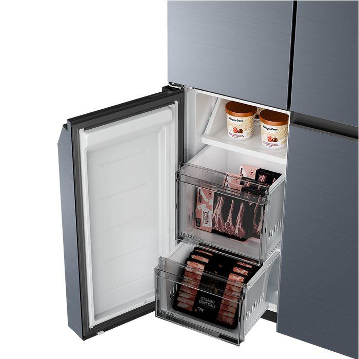 Haier G610L 4 Doors Fridge Twin Inverter Metal/Silk in Blue