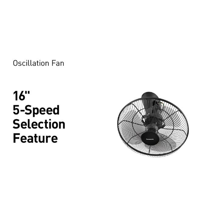 Panasonic F-MQ409 DG Auto Fan 16" Dark Grey