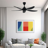 Alpha Vannus SENI-5B/56 MATT BLACK Ceiling Fan 56" 5 Blades Matt Black