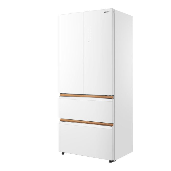 Toshiba GR-RF690WI-PGY(67) 4 Doors Japandi Fridge 580L Fuji White