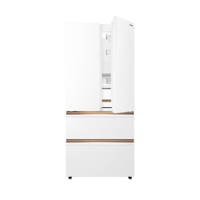 Toshiba GR-RF690WI-PGY(67) 4 Doors Japandi Fridge 580L Fuji White