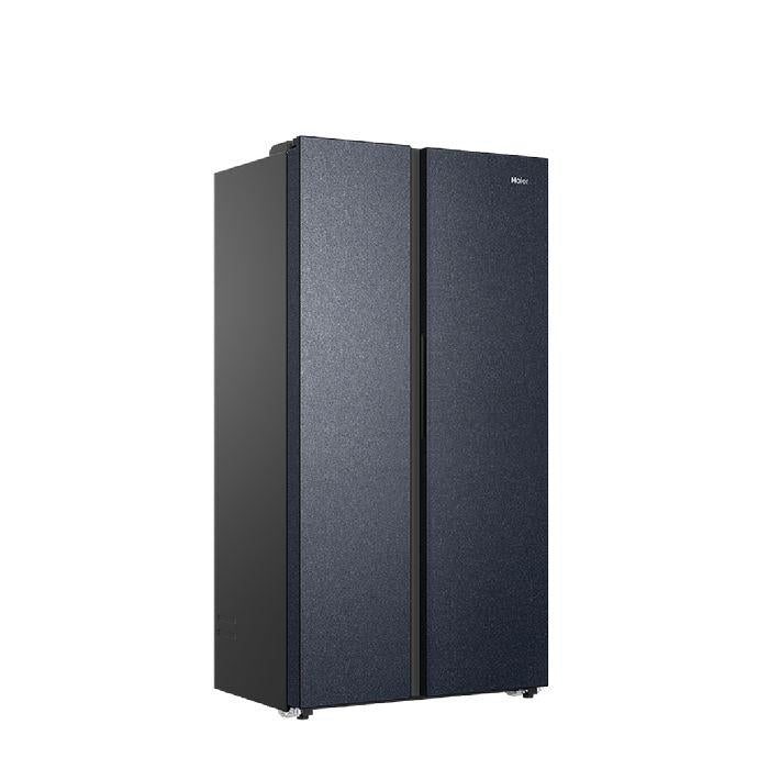 Haier G630L Side By Side Fridge Twin Inverter Multi Air Flow Metal Gemstone Blue