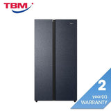 Haier G630L Side By Side Fridge Twin Inverter Multi Air Flow Metal Gemstone Blue