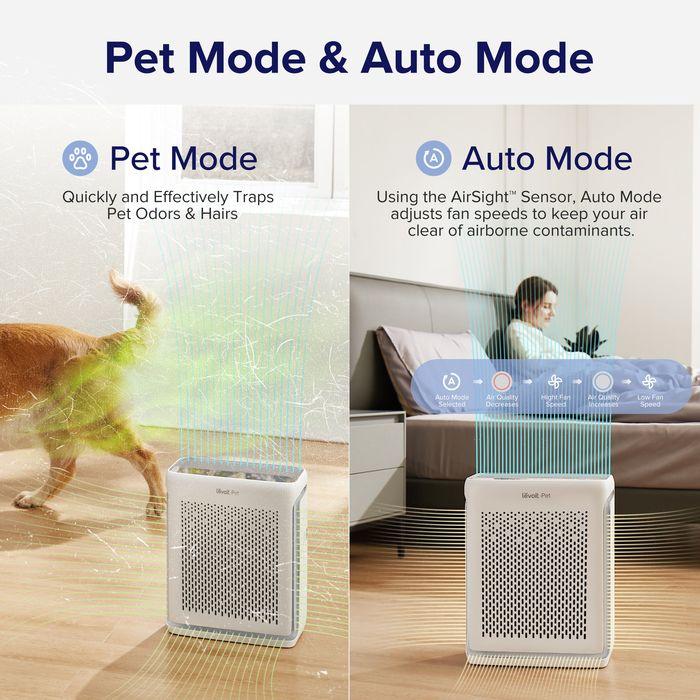 Levoit LAP-V102S-WUS Vital 100S Pet Care Smart True HEPA Air Purifier