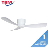 Alpha Alkova MILI-3B/52 LED HG MATT WHITE Ceiling Fan 52" 3 Blades Matt White