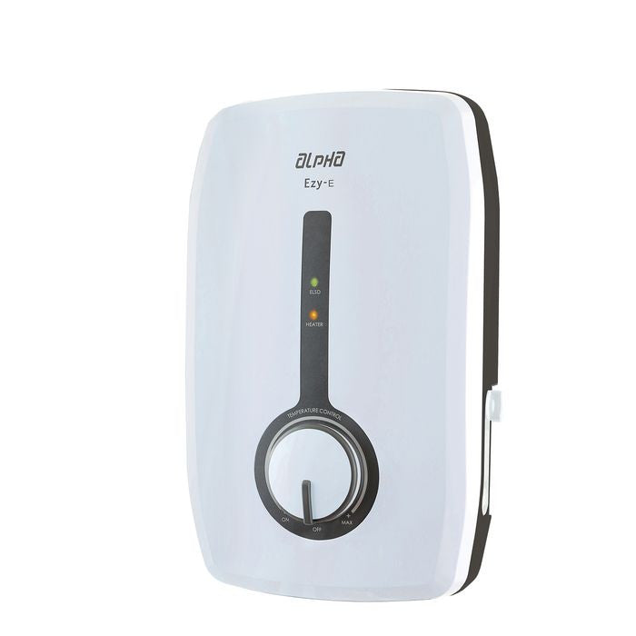 Alpha EZY-E IVORY WHITE Home Shower Double Relay ELSD Auto Test White