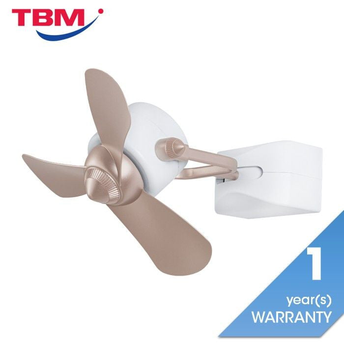 Alkova KONA W-3B/16 ROSE GOLD/MW 16" Ceiling Fan 3 Blades Rose Gold Matt White