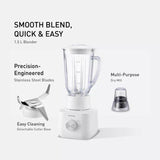 Panasonic MX-EP5112WSK 1.5L Blender Wet & Dry Mil Safety Lock And Thermal Cut Off Safety White