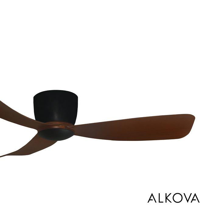 Alpha Alkova MILI-3B/52 LED HG WALNUT/MB Ceiling Fan 52" 3 Blades Walnut Matt Black