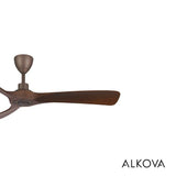 Alpha Alkova MAYSA G2-3B/56 WALNUT/ORB Ceiling Fan 56" 3 Blade Walnut ORB