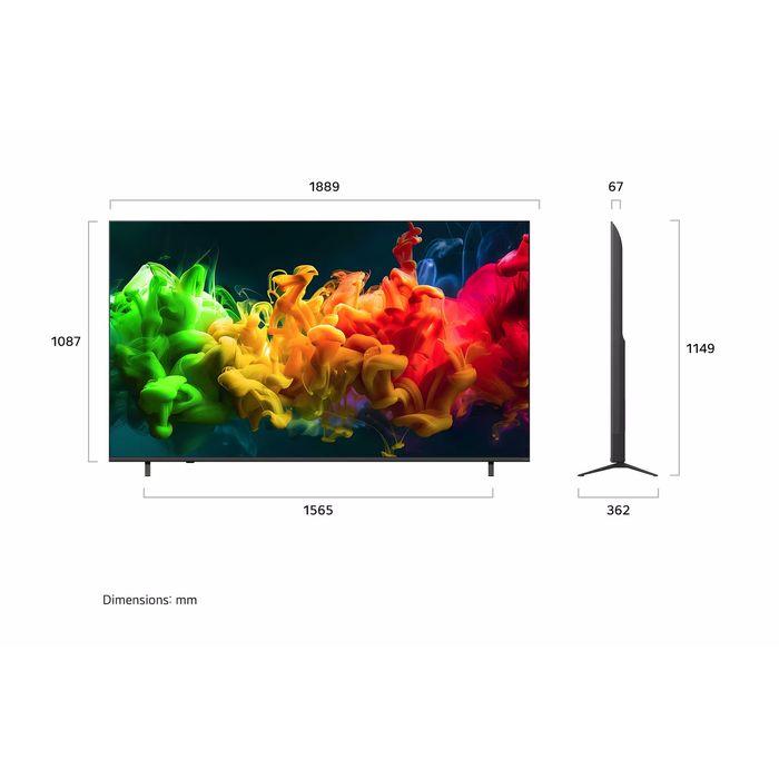 LG 85QNED80BSA 85" QNED evo AI Mini LED 4K Smart TV