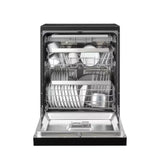 Panasonic NP-FMK16XEMY Free-Standing Dishwasher 60cm 15 Place Settings With Nanoex Black Finishing