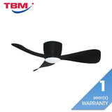 Alpha Alkova MILI-3B/42 LED HG MATT BLACK Ceiling Fan 42" 3 Blades Matt Black