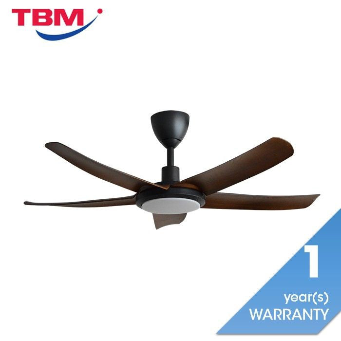 Alkova PAZION G2 5B/46 LED WALNUT/MB 46" Ceiling Fan 5 Blades LED Walnut Matt Black