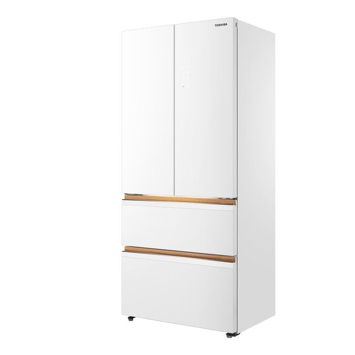 Toshiba GR-RF690WI-PGY(67) 4 Doors Japandi Fridge 580L Fuji White