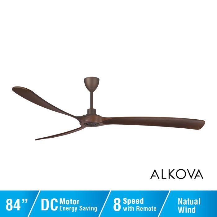 Alpha Alkova MAYSA G2-3B/84 WALNUT/ORB Ceiling Fan 84" 3 Blade Walnut ORB