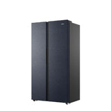 Haier G630L Side By Side Fridge Twin Inverter Multi Air Flow Metal Gemstone Blue