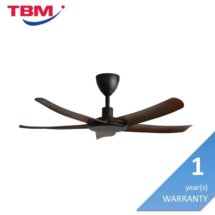 Alkova PAZION G2 5B/46 WALNUT/MB Ceiling Fan 5 Blades 46 Inch Walnut Matt Black