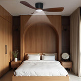 Alpha Alkova MILI-3B/52 LED HG WALNUT/MB Ceiling Fan 52" 3 Blades Walnut Matt Black