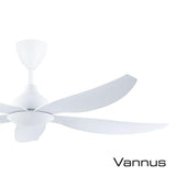 Alpha Vannus SENI-5B/56 MATT WHITE Ceiling Fan 56" 5 Blades Matt White