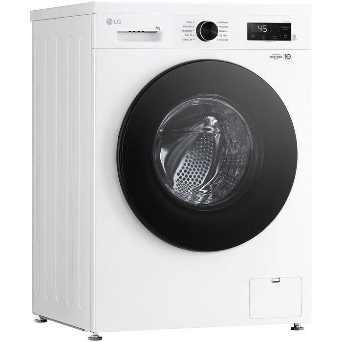 LG FB1208S6W 8kg Front Load Washer With 6 Motion Inverter Direct Drive