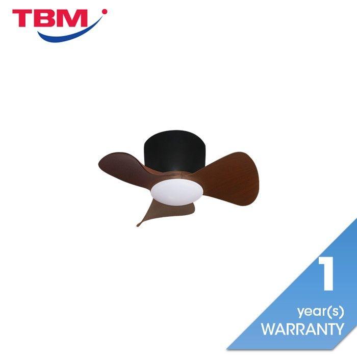 Alpha Alkova MILI-3B/22 LED HG WALNUT/MB Ceiling Fan 22" 3 Blades Walnut Matt Black