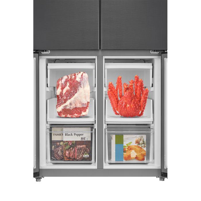 Toshiba GR-RF531WI-PMY(60E) G530L 4 Doors Fridge French Door Inverter Andes Grey