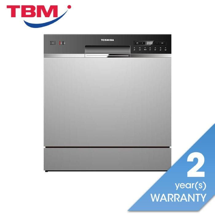 Toshiba DW-08T1(S)-MY Dishwasher 8 Plate Setting