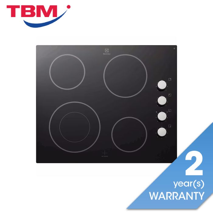 Electrolux EHEC65BS Built-In Ceramic Hob 4 Cooking Zones