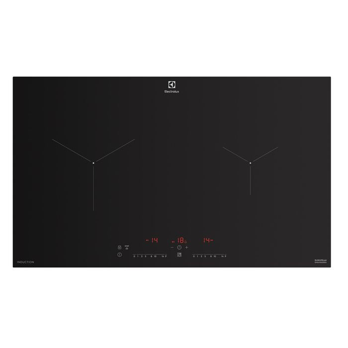 Electrolux EHI7260BB Built-In Induction Hob 70CM 2 Zone Touch Control Panel Ceramic Glass Black