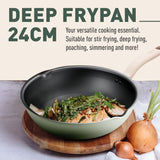 Tefal G17964 Cookware SO Matcha Deep Frypan 24cm
