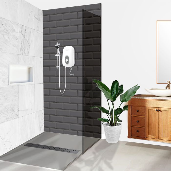 Joven SA15M WHITE Home Shower Elec. Temp. Power Control White