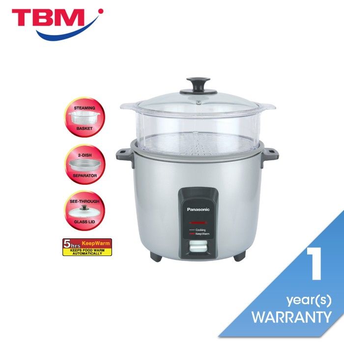 Panasonic SR-Y22FGJLSK Conventional Rice Cooker 2.2L Dish Seperator Silver