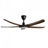Alkova PAZION G2 5B/56 LED WALNUT/MB 56" Ceiling Fan 5 Blades LED Walnut Matt Black