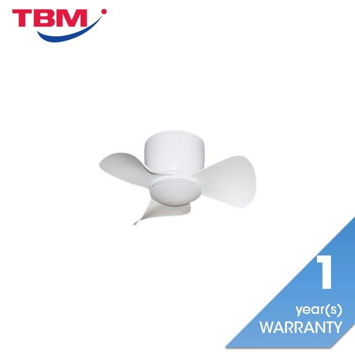 Alpha Alkova MILI-3B/22 LED HG MATT WHITE Ceiling Fan 22" 3 Blades Matt White