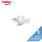 Alpha Alkova MILI-3B/22 LED HG MATT WHITE Ceiling Fan 22" 3 Blades Matt White