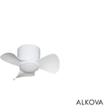 Alpha Alkova MILI-3B/22 LED HG MATT WHITE Ceiling Fan 22" 3 Blades Matt White