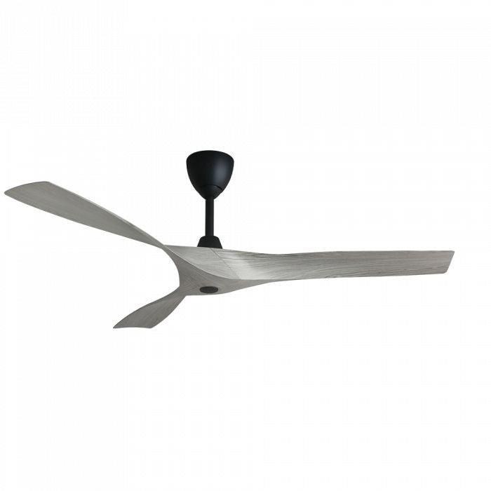 Alkova AXIS 3B/56 GREY WOOD/MATT BLACK Ceiling Fan 56" 3 Blades With Remote Grey Wood/Matt Black | TBM Online