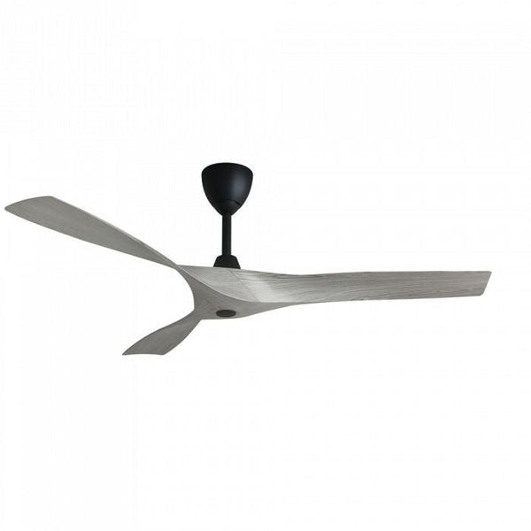 Alkova AXIS 3B/56 GREY WOOD/MATT BLACK Ceiling Fan 56" 3 Blades With Remote Grey Wood/Matt Black | TBM Online