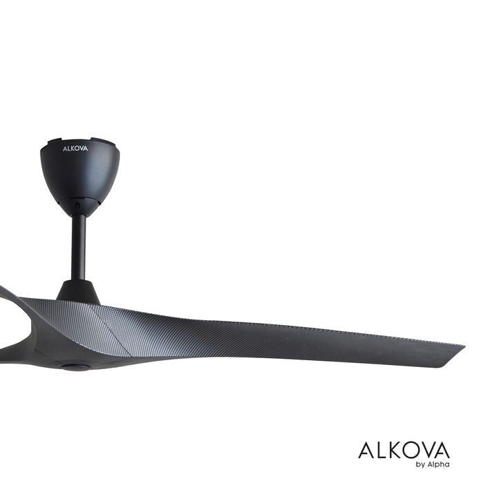 Alkova AXIS 3B/56 MATT BLACK/CARBON FIBER Ceiling Fan 56" 3 Blades with Remote Matt Black/Carbon Fiber | TBM Online