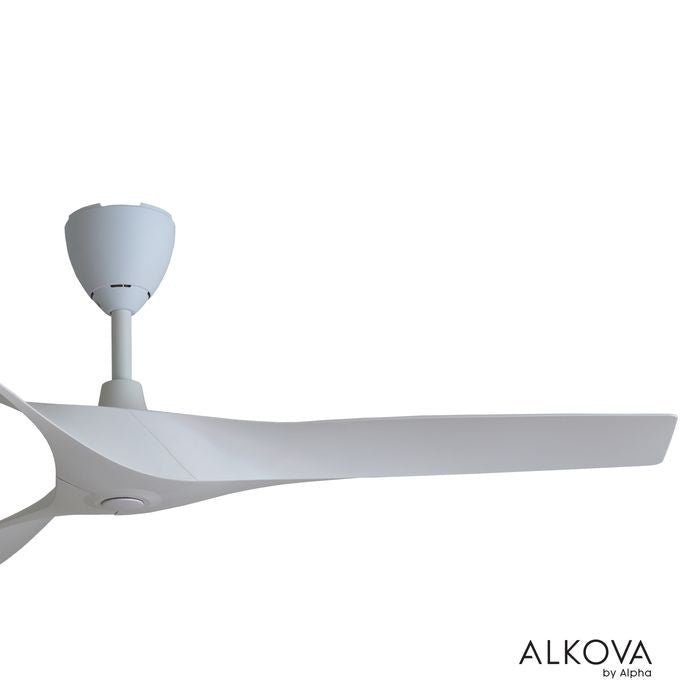 Alkova AXIS 3B/56 MATT WHITE Ceiling Fan 56" 3 Blades with Remote Matt White | TBM Online