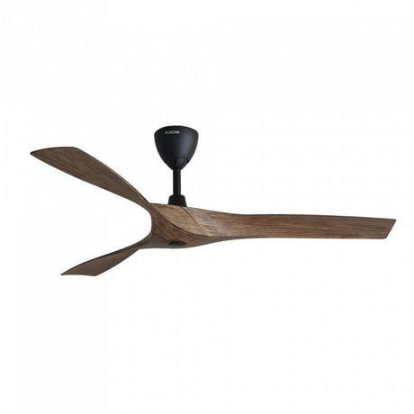 Alkova AXIS 3B/56 OAK/MB Ceiling Fan 56" 3 Blades with Remote Oak Matt Black | TBM Online