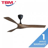 Alkova AXIS 3B/56 OAK/MB Ceiling Fan 56" 3 Blades with Remote Oak Matt Black | TBM Online